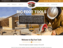 Tablet Screenshot of bigfootsaws.com
